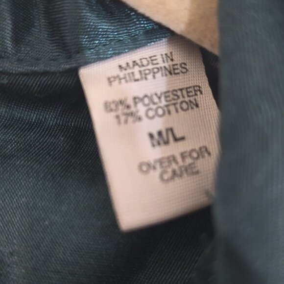 Victoria's Secret Y2K Vintage Emerald Green/Gold Long Robe Luxurious, size M/L - Picture 8 of 9